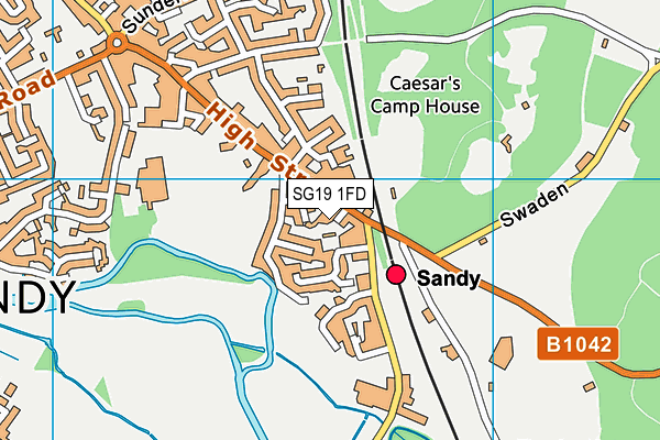 SG19 1FD map - OS VectorMap District (Ordnance Survey) SG19 1FD map - OS VectorMap District (Ordnance Survey)