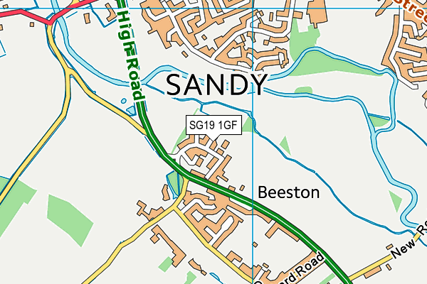 SG19 1GF map - OS VectorMap District (Ordnance Survey) SG19 1GF map - OS VectorMap District (Ordnance Survey)