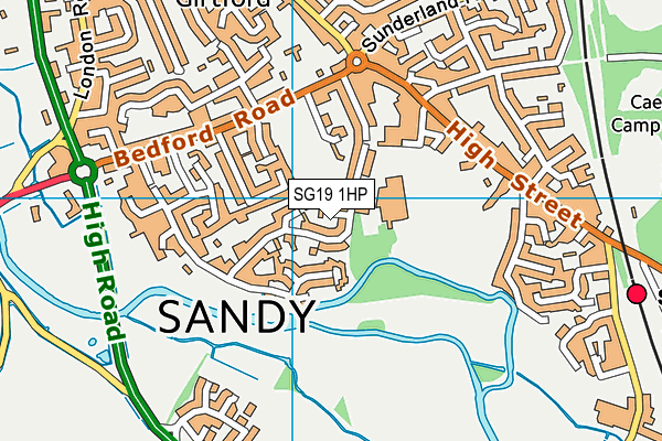 SG19 1HP map - OS VectorMap District (Ordnance Survey) SG19 1HP map - OS VectorMap District (Ordnance Survey)