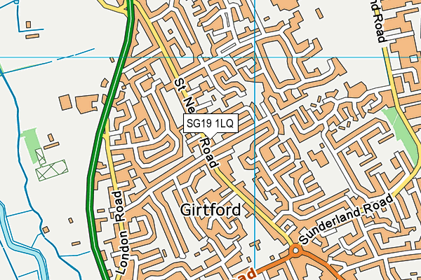 SG19 1LQ map - OS VectorMap District (Ordnance Survey) SG19 1LQ map - OS VectorMap District (Ordnance Survey)
