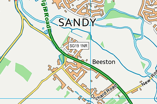 SG19 1NR map - OS VectorMap District (Ordnance Survey) SG19 1NR map - OS VectorMap District (Ordnance Survey)