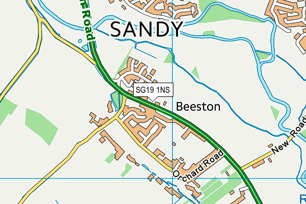 SG19 1NS map - OS VectorMap District (Ordnance Survey) SG19 1NS map - OS VectorMap District (Ordnance Survey)