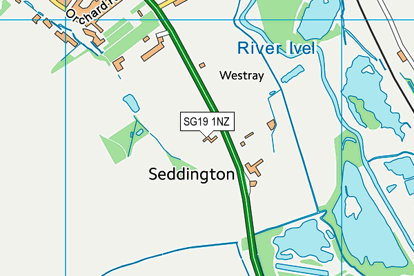 SG19 1NZ map - OS VectorMap District (Ordnance Survey) SG19 1NZ map - OS VectorMap District (Ordnance Survey)