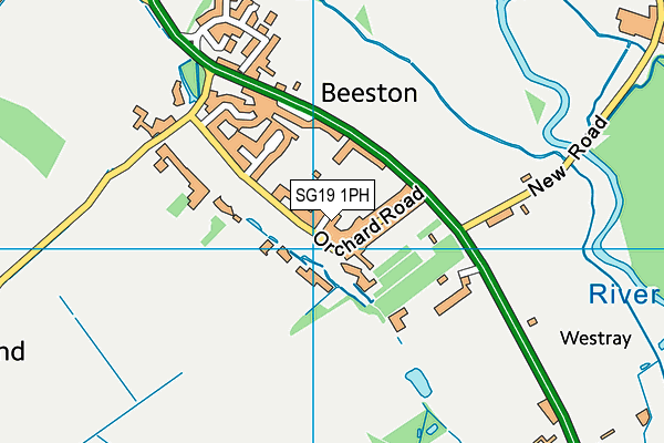 SG19 1PH map - OS VectorMap District (Ordnance Survey) SG19 1PH map - OS VectorMap District (Ordnance Survey)