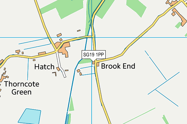 SG19 1PP map - OS VectorMap District (Ordnance Survey) SG19 1PP map - OS VectorMap District (Ordnance Survey)
