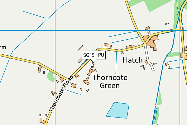 SG19 1PU map - OS VectorMap District (Ordnance Survey) SG19 1PU map - OS VectorMap District (Ordnance Survey)