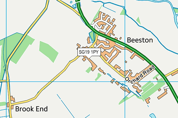 SG19 1PY map - OS VectorMap District (Ordnance Survey) SG19 1PY map - OS VectorMap District (Ordnance Survey)