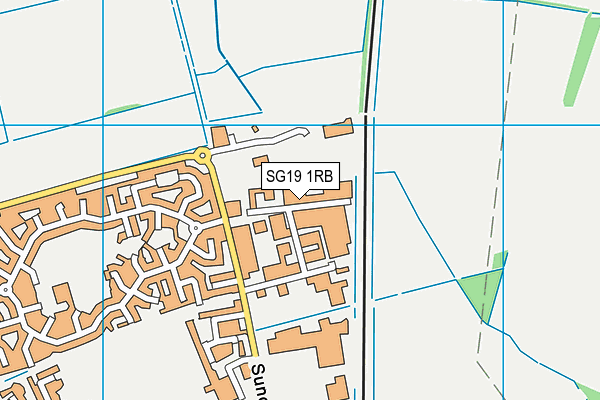 SG19 1RB map - OS VectorMap District (Ordnance Survey) SG19 1RB map - OS VectorMap District (Ordnance Survey)