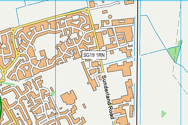 SG19 1RN map - OS VectorMap District (Ordnance Survey) SG19 1RN map - OS VectorMap District (Ordnance Survey)