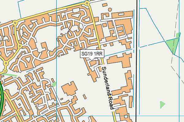 SG19 1RR map - OS VectorMap District (Ordnance Survey) SG19 1RR map - OS VectorMap District (Ordnance Survey)