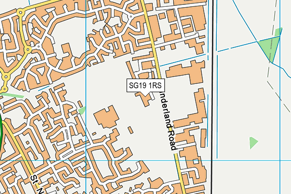 SG19 1RS map - OS VectorMap District (Ordnance Survey) SG19 1RS map - OS VectorMap District (Ordnance Survey)
