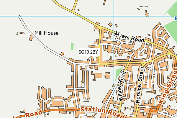 SG19 2BY map - OS VectorMap District (Ordnance Survey) SG19 2BY map - OS VectorMap District (Ordnance Survey)