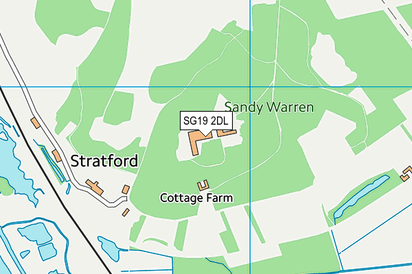 SG19 2DL map - OS VectorMap District (Ordnance Survey) SG19 2DL map - OS VectorMap District (Ordnance Survey)