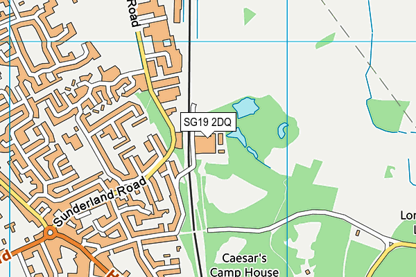 SG19 2DQ map - OS VectorMap District (Ordnance Survey) SG19 2DQ map - OS VectorMap District (Ordnance Survey)