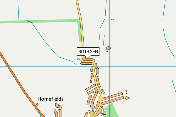 SG19 2EH map - OS VectorMap District (Ordnance Survey) SG19 2EH map - OS VectorMap District (Ordnance Survey)