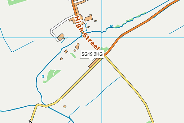 SG19 2HG map - OS VectorMap District (Ordnance Survey) SG19 2HG map - OS VectorMap District (Ordnance Survey)