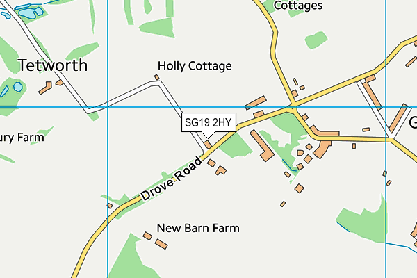 SG19 2HY map - OS VectorMap District (Ordnance Survey) SG19 2HY map - OS VectorMap District (Ordnance Survey)