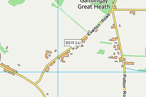 SG19 2JJ map - OS VectorMap District (Ordnance Survey) SG19 2JJ map - OS VectorMap District (Ordnance Survey)