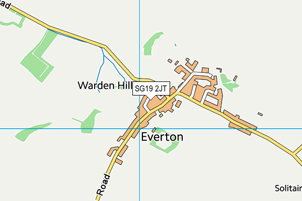 SG19 2JT map - OS VectorMap District (Ordnance Survey)