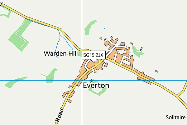 SG19 2JX map - OS VectorMap District (Ordnance Survey) SG19 2JX map - OS VectorMap District (Ordnance Survey)