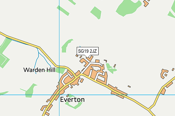 SG19 2JZ map - OS VectorMap District (Ordnance Survey) SG19 2JZ map - OS VectorMap District (Ordnance Survey)