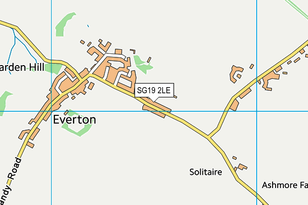 SG19 2LE map - OS VectorMap District (Ordnance Survey) SG19 2LE map - OS VectorMap District (Ordnance Survey)