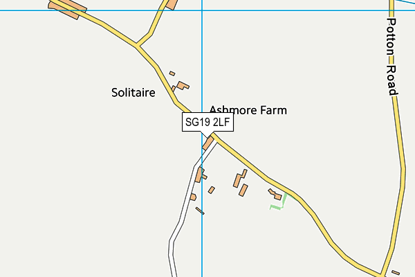 SG19 2LF map - OS VectorMap District (Ordnance Survey) SG19 2LF map - OS VectorMap District (Ordnance Survey)