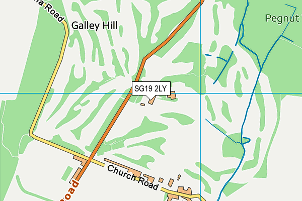 SG19 2LY map - OS VectorMap District (Ordnance Survey) SG19 2LY map - OS VectorMap District (Ordnance Survey)