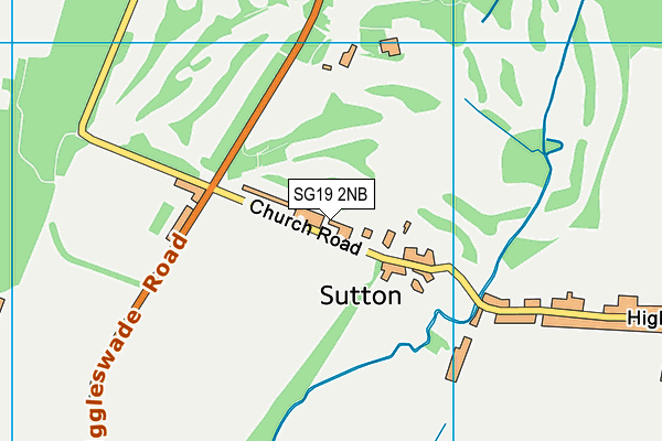 SG19 2NB map - OS VectorMap District (Ordnance Survey) SG19 2NB map - OS VectorMap District (Ordnance Survey)