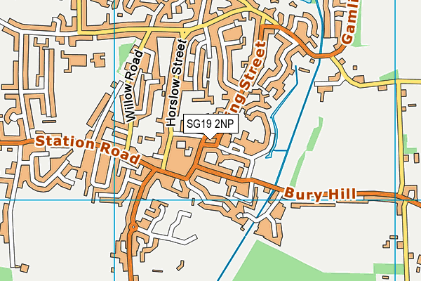 SG19 2NP map - OS VectorMap District (Ordnance Survey) SG19 2NP map - OS VectorMap District (Ordnance Survey)