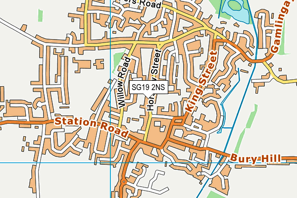SG19 2NS map - OS VectorMap District (Ordnance Survey) SG19 2NS map - OS VectorMap District (Ordnance Survey)