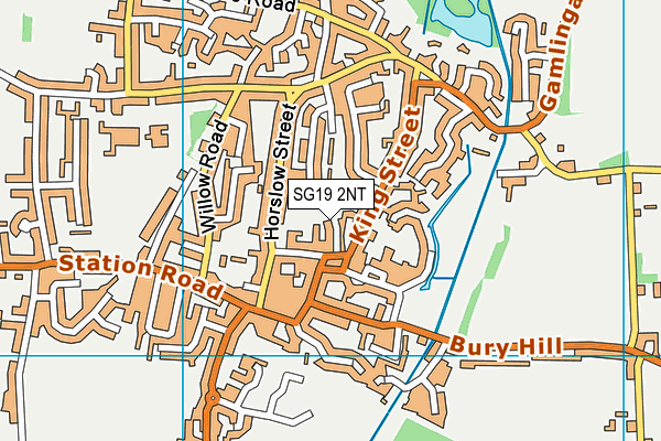 SG19 2NT map - OS VectorMap District (Ordnance Survey) SG19 2NT map - OS VectorMap District (Ordnance Survey)