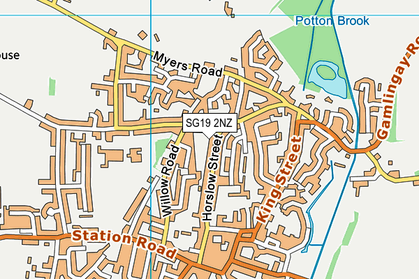 SG19 2NZ map - OS VectorMap District (Ordnance Survey) SG19 2NZ map - OS VectorMap District (Ordnance Survey)