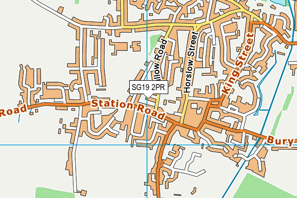 SG19 2PR map - OS VectorMap District (Ordnance Survey) SG19 2PR map - OS VectorMap District (Ordnance Survey)