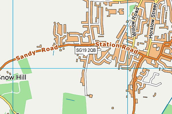 SG19 2QB map - OS VectorMap District (Ordnance Survey) SG19 2QB map - OS VectorMap District (Ordnance Survey)
