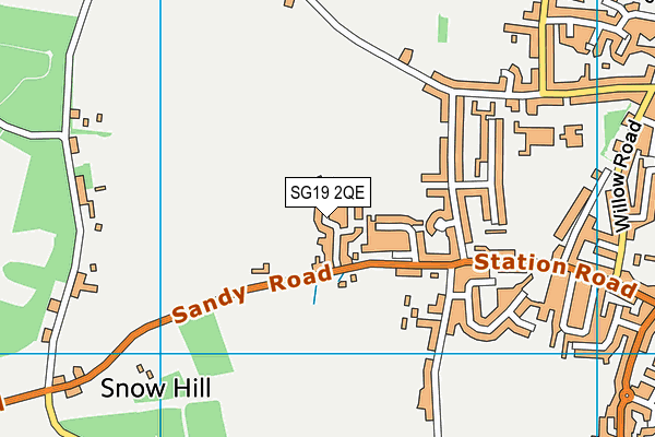 SG19 2QE map - OS VectorMap District (Ordnance Survey) SG19 2QE map - OS VectorMap District (Ordnance Survey)