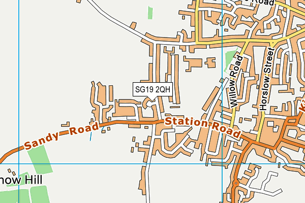SG19 2QH map - OS VectorMap District (Ordnance Survey) SG19 2QH map - OS VectorMap District (Ordnance Survey)