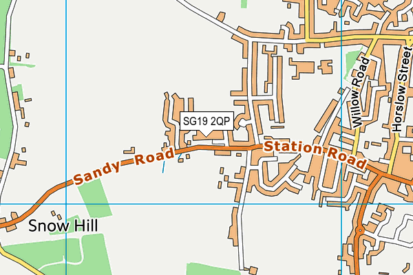 SG19 2QP map - OS VectorMap District (Ordnance Survey) SG19 2QP map - OS VectorMap District (Ordnance Survey)