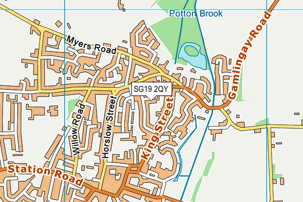 SG19 2QY map - OS VectorMap District (Ordnance Survey) SG19 2QY map - OS VectorMap District (Ordnance Survey)