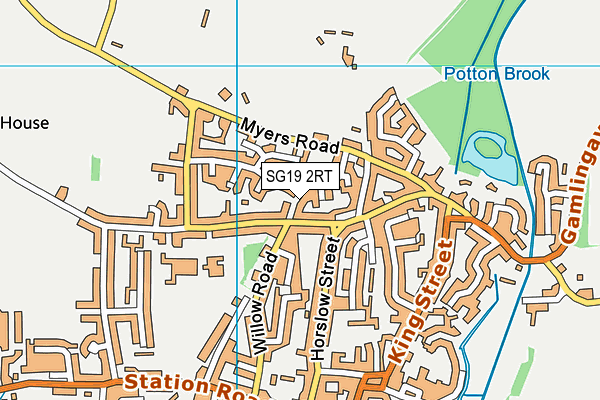 SG19 2RT map - OS VectorMap District (Ordnance Survey) SG19 2RT map - OS VectorMap District (Ordnance Survey)