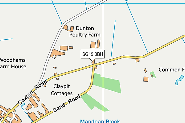 SG19 3BH map - OS VectorMap District (Ordnance Survey) SG19 3BH map - OS VectorMap District (Ordnance Survey)