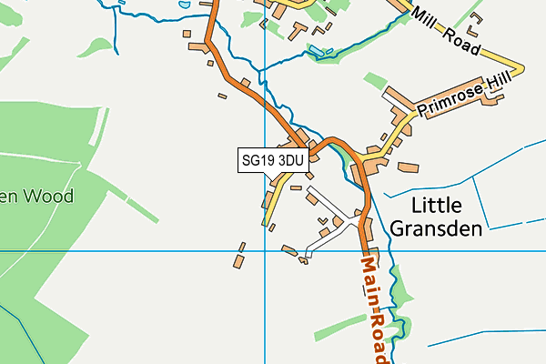 SG19 3DU map - OS VectorMap District (Ordnance Survey) SG19 3DU map - OS VectorMap District (Ordnance Survey)