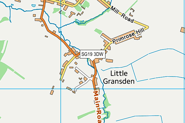 SG19 3DW map - OS VectorMap District (Ordnance Survey) SG19 3DW map - OS VectorMap District (Ordnance Survey)