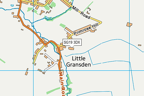SG19 3DX map - OS VectorMap District (Ordnance Survey) SG19 3DX map - OS VectorMap District (Ordnance Survey)
