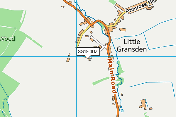 SG19 3DZ map - OS VectorMap District (Ordnance Survey) SG19 3DZ map - OS VectorMap District (Ordnance Survey)
