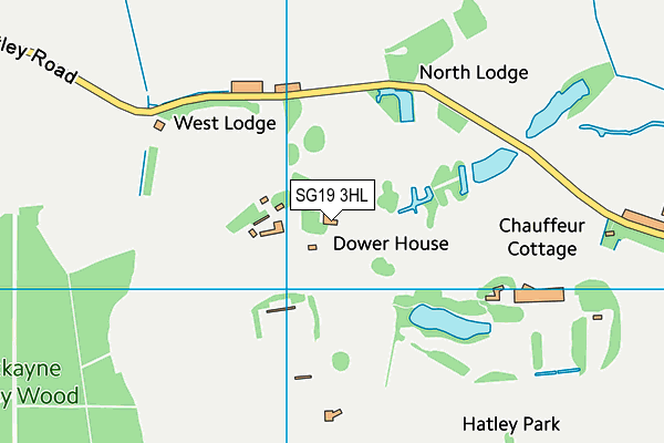 SG19 3HL map - OS VectorMap District (Ordnance Survey) SG19 3HL map - OS VectorMap District (Ordnance Survey)