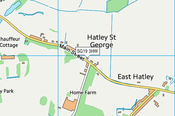 SG19 3HW map - OS VectorMap District (Ordnance Survey) SG19 3HW map - OS VectorMap District (Ordnance Survey)
