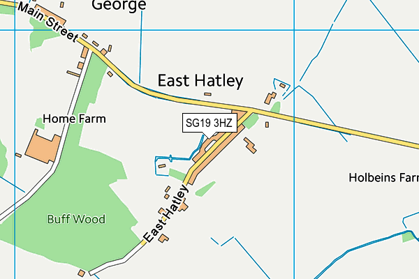 SG19 3HZ map - OS VectorMap District (Ordnance Survey) SG19 3HZ map - OS VectorMap District (Ordnance Survey)