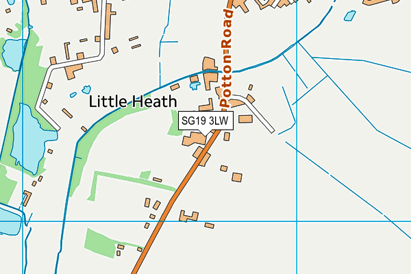 SG19 3LW map - OS VectorMap District (Ordnance Survey) SG19 3LW map - OS VectorMap District (Ordnance Survey)