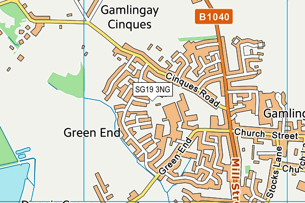 SG19 3NG map - OS VectorMap District (Ordnance Survey) SG19 3NG map - OS VectorMap District (Ordnance Survey)